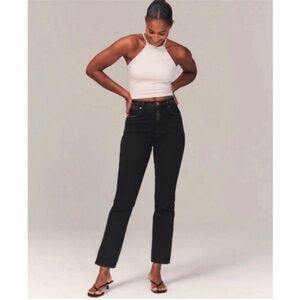 Abercrombie & Fitch The Ankle Straight Ultra High Rise Jeans Size 25 / 0 Short